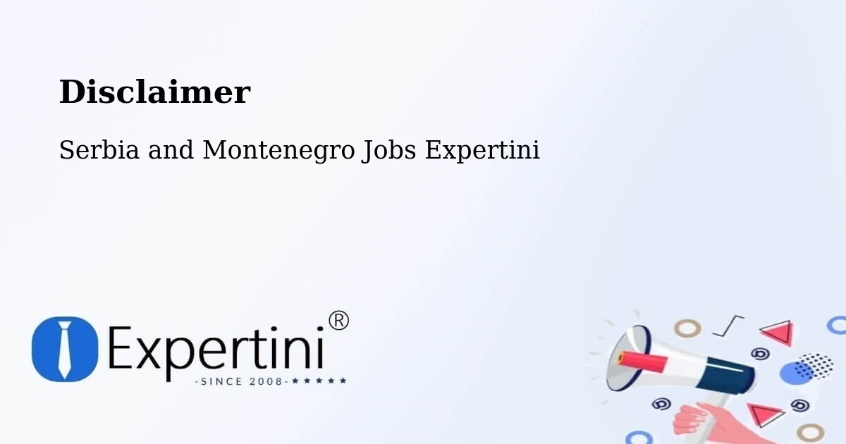 Disclaimer – Carleton Place - Serbia and Montenegro Jobs Expertini